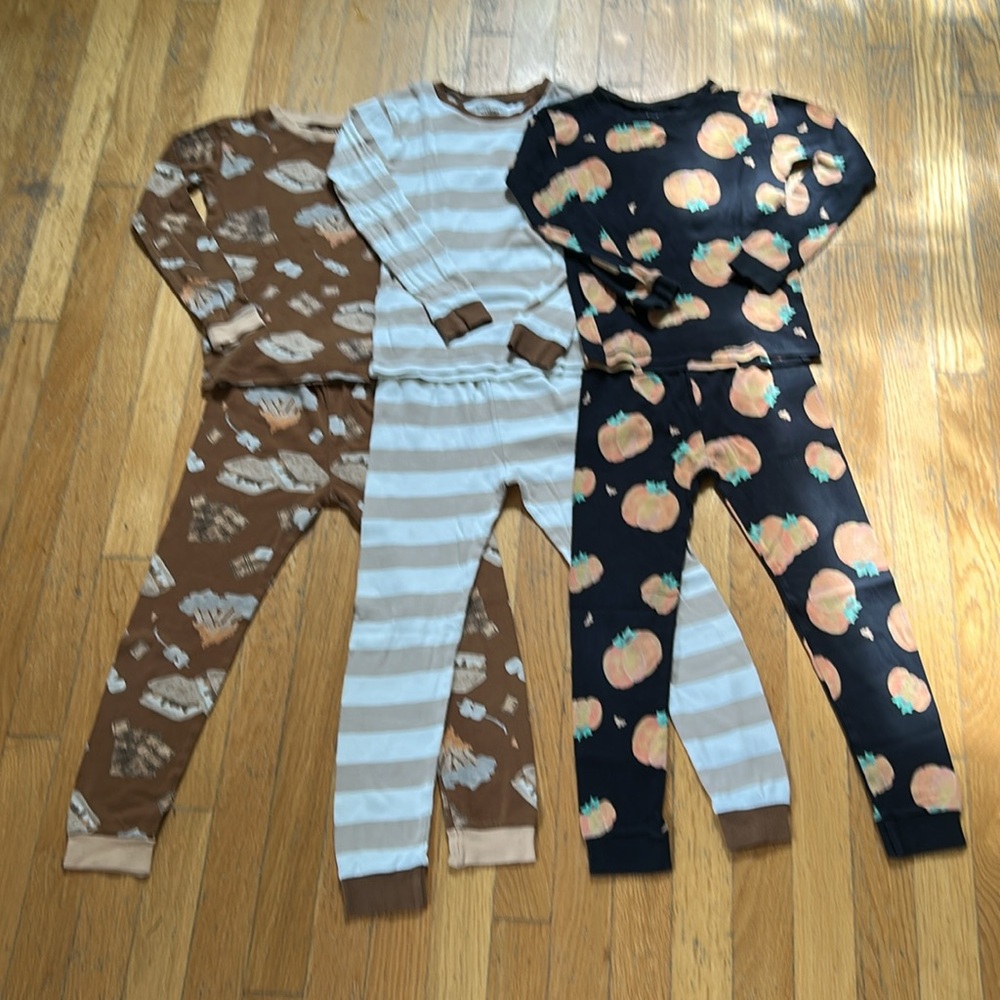 3 Pairs of Burt’s Bees Autumn Pajama Sets